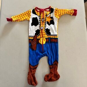 Disney Store Woody Costume Sleeper Baby Boy Sheriff Toy Story PJ 3-6M